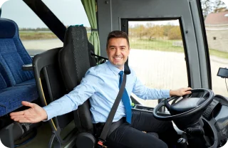 Cross-border bus driver.